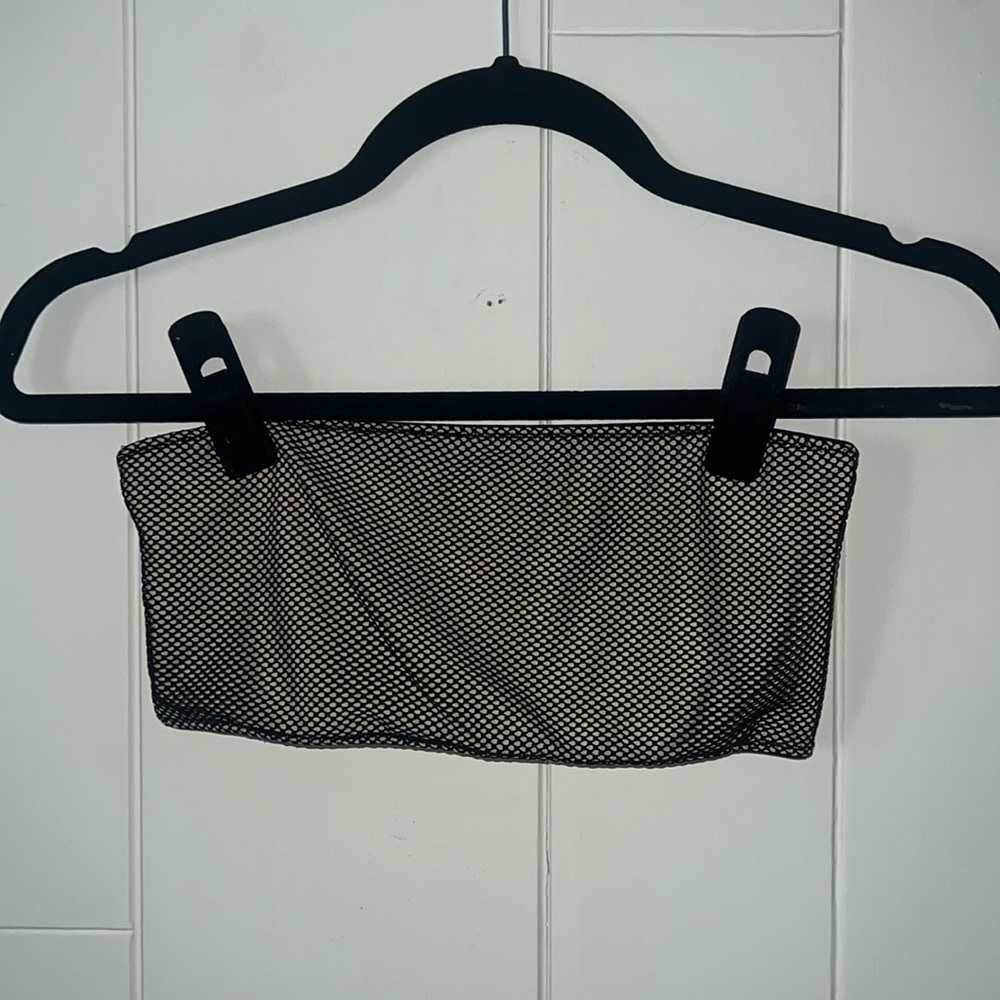 never worn, mesh, bandeau top